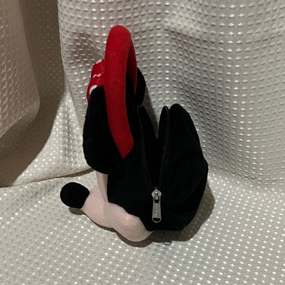 Disney Minnie Mouse Black,Red and White Plush Purse - Picture 4 of 4